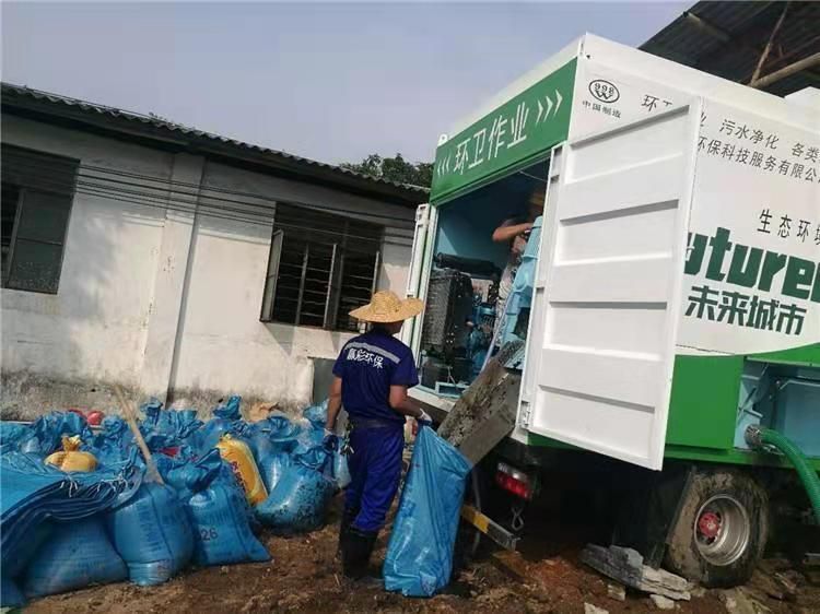 回民工业污泥压干处理
